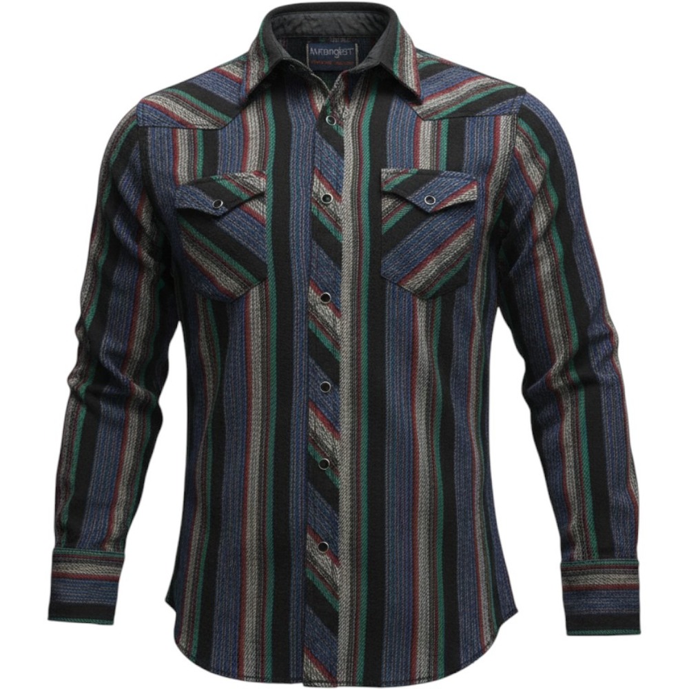 Vtg 80s Wrangler Pearl Snap Western Shirt Mens XL 17.5 x 36 X-Long Tails